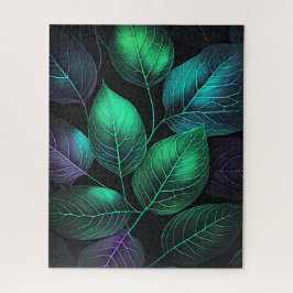 Puzzle Jeweltone Leaves