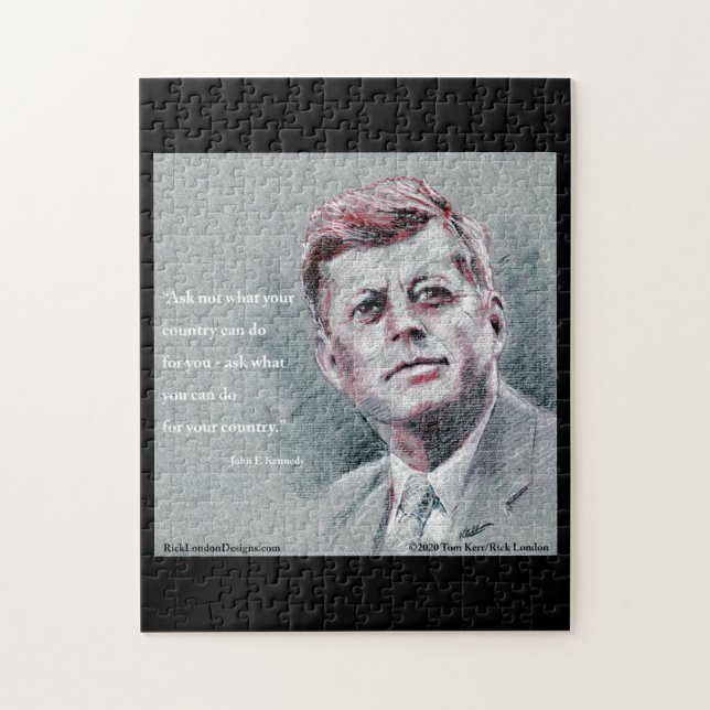Puzzle JFK & cita (Vertical)