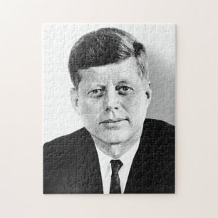 Puzzle JFK John F. Kennedy Black & White