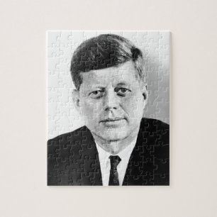 Puzzle JFK John F. Kennedy Black & White