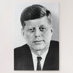 Puzzle JFK John F. Kennedy Black & White