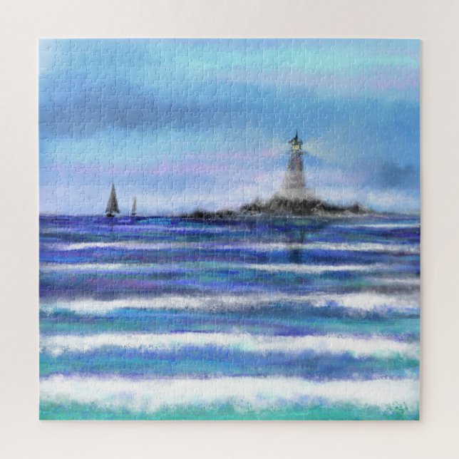 Puzzle Jigsaw Puzzle del faro - Pintura (Vertical)