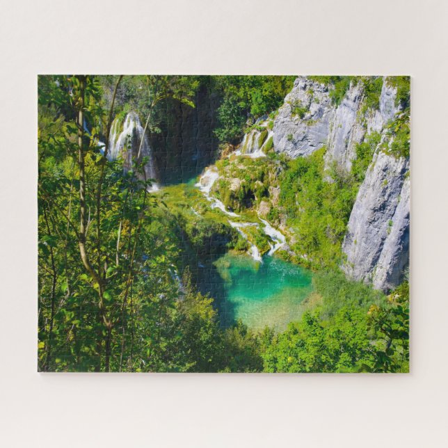 Puzzle Jigsaws Plitvice laca Croacia. (Horizontal)
