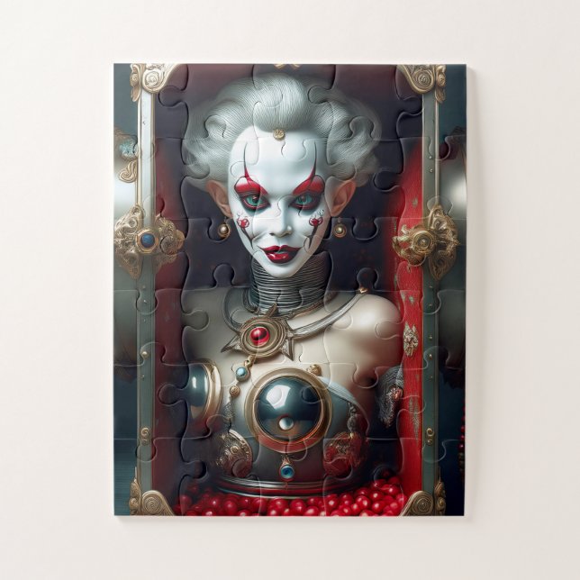Puzzle Jill in the Box - Payaso de Steampunk (Vertical)