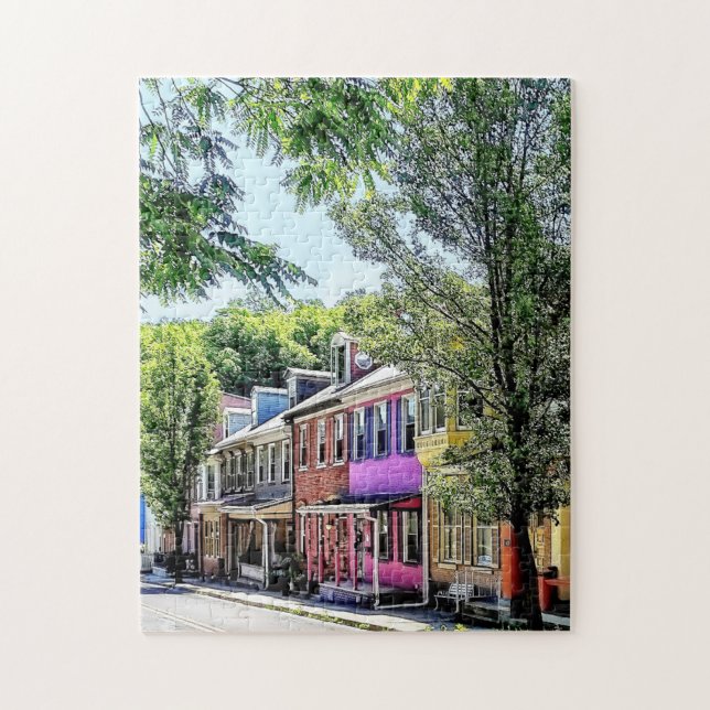 Puzzle Jim Thorpe PA - Calle pintoresca (Vertical)