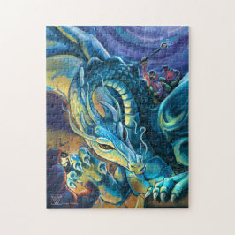 Puzzle Jinete azul del dragón
