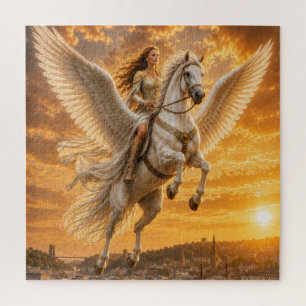 Puzzle Jinete del Cielo Dorado sobre Bristol