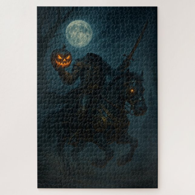Puzzle Jinete sin Cabeza de Terror Gótico Steampunk (Vertical)
