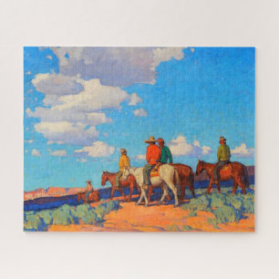 Puzzle Jinetes Navajos Edgar Alwin Payne Antes de 1947