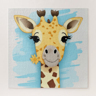Puzzle jirafa linda