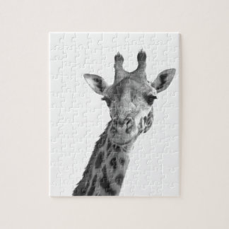 Puzzle Jirafa negra y blanca