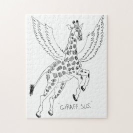 Puzzle Jirafa + pegaso = Jirafaso