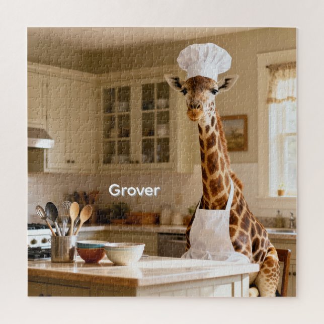 Puzzle Jirafa Personalizada Perfecta (Vertical)