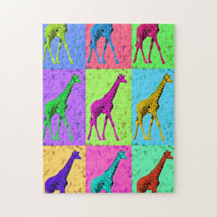 Puzzle Jirafa que camina de Popart del arte pop