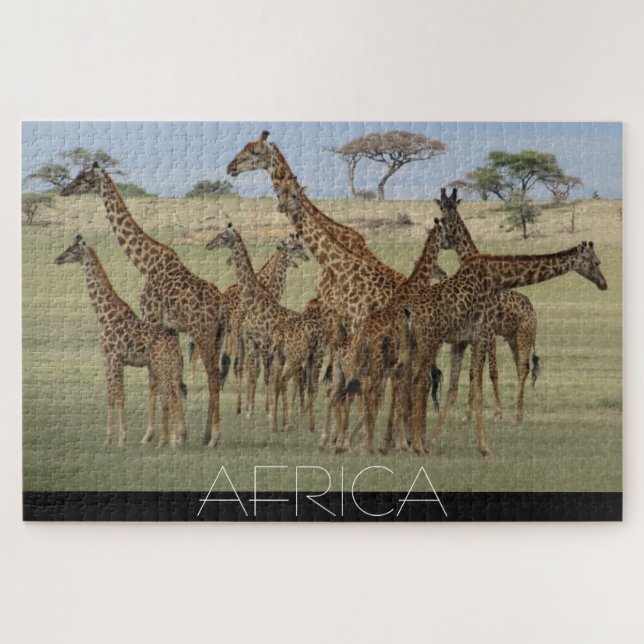 Puzzle jirafas africanas (Horizontal)