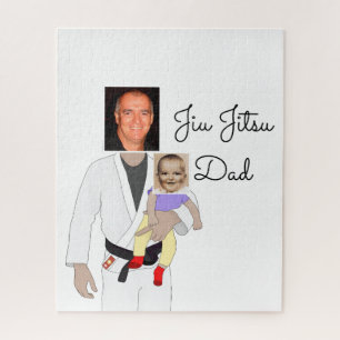 Puzzle Jiu Jitsu Dad Fotos y texto escrito a mano