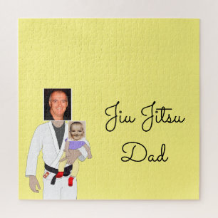 Puzzle Jiu Jitsu Dad Fotos y texto escrito a mano I