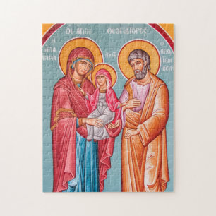 Puzzle Joachim, Anna y el ícono ortodoxo de Theotokos