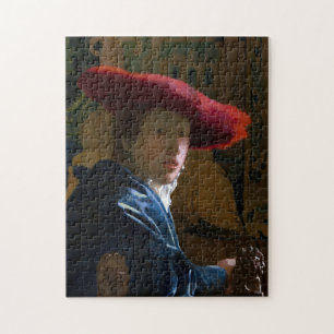 Puzzle Johannes Vermeer - Chica con un Gorra rojo
