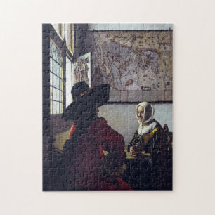 Puzzle Johannes Vermeer, Funcionario Y Chica Ridículo