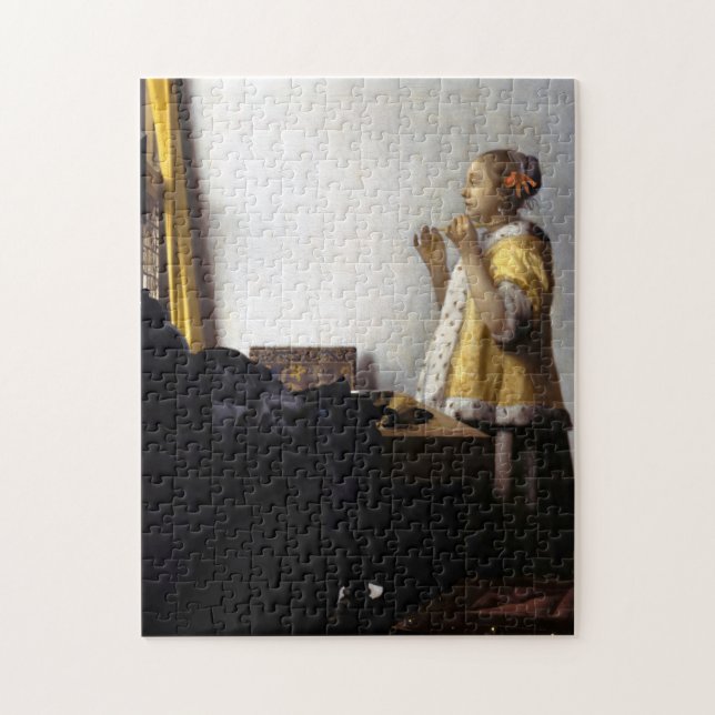 Puzzle Johannes Vermeer - Joven con collar de perla (Vertical)