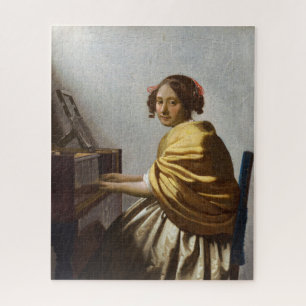 Puzzle Johannes Vermeer - Joven sentada en Virginal