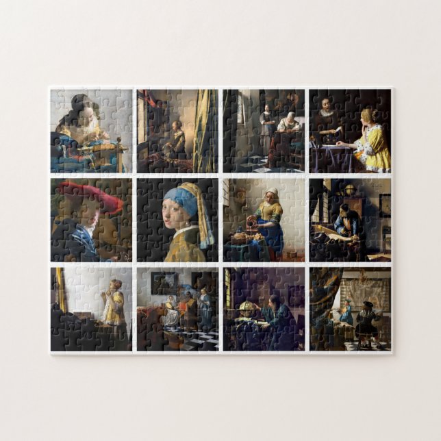Puzzle Johannes Vermeer - Masterpieces Grid (Horizontal)