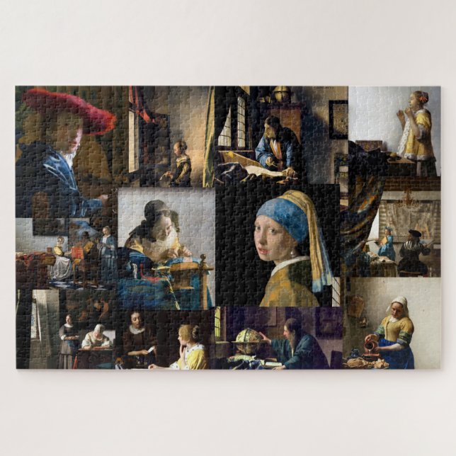 Puzzle Johannes Vermeer - Masterpieces Patchwork (Horizontal)
