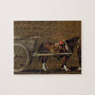 Puzzle John Constable el   un carro de la granja con dos