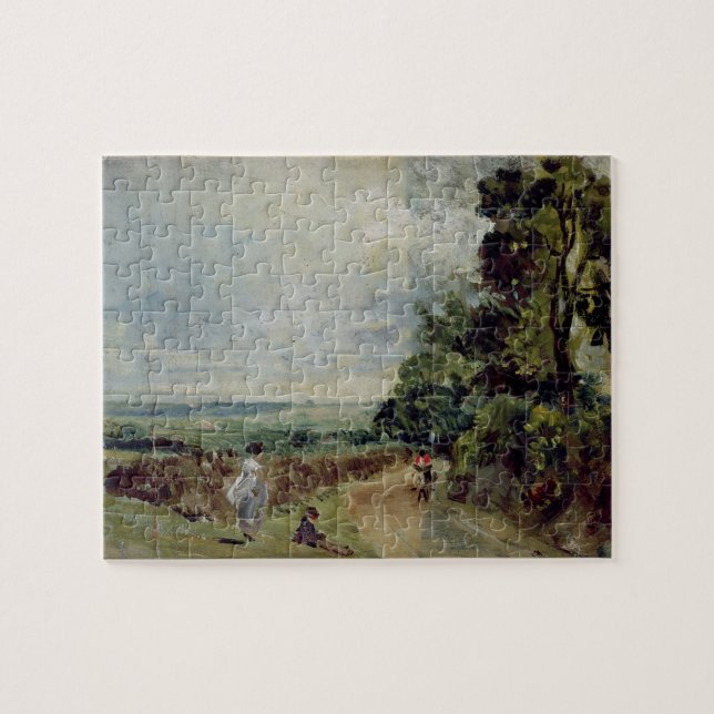 Puzzle John Constable el | una carretera nacional con los (Horizontal)