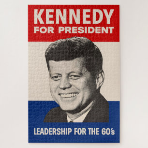 Puzzle John F. Kennedy Por Poster De Campaña Del Presiden