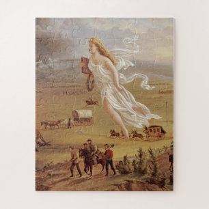 Puzzle John Gast - Progreso de Estados Unidos