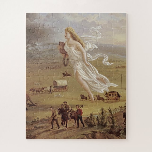 Puzzle John Gast - Progreso de Estados Unidos (Vertical)