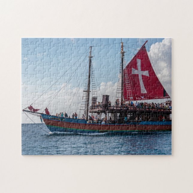 Puzzle Jolly Roger Barbados. (Horizontal)