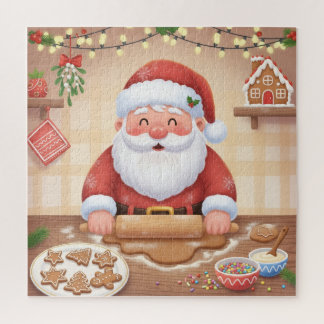 Puzzle Jolly Santa's Cookie Kitchen Christmas