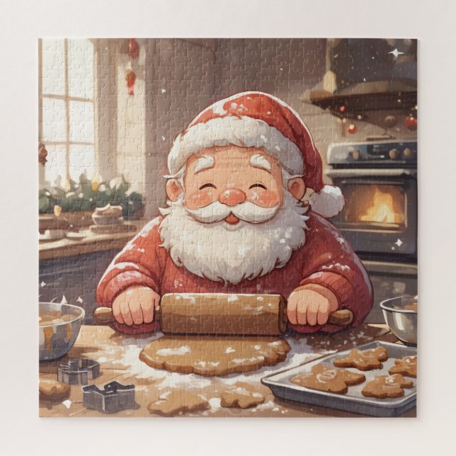 Puzzle Jolly Santa's Cookie Kitchen Christmas (Vertical)