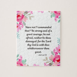 Puzzle Josué 1:9 - Sé fuerte y de buen valor