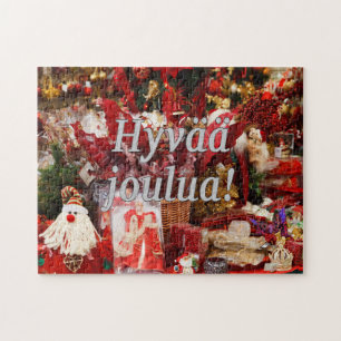Puzzle ¡Joulua de Hyvää! Felices Navidad en wf finlandés
