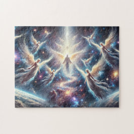 Puzzle Journey of Angels Star Beings Through Cosmic Veil