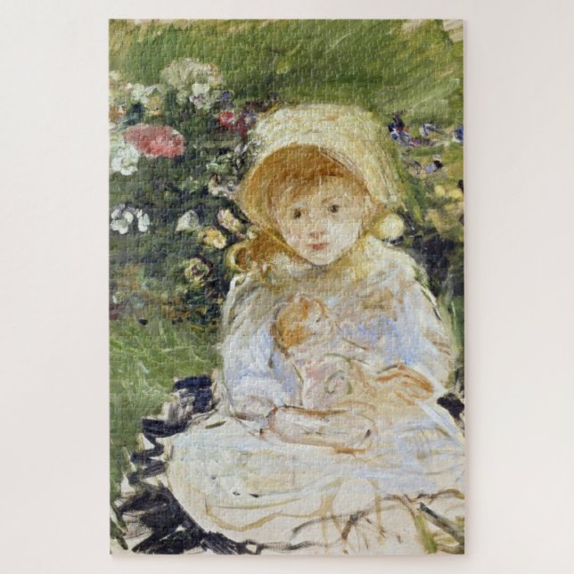 Puzzle Joven Chica con muñeca (por Berthe Morisot) (Vertical)