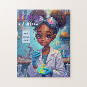 Puzzle Joven científico brillante