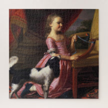 Joven dama con un pájaro y un perro (Singleton Cop