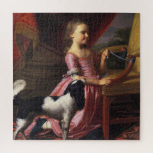 Puzzle Joven dama con un pájaro y un perro (Singleton Cop
