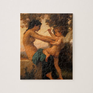 Puzzle Joven defendiendo a sí misma contra Cupido de Boug