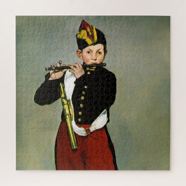 Puzzle Joven flautista Fifer Manet Impresionista Pintura (Vertical)