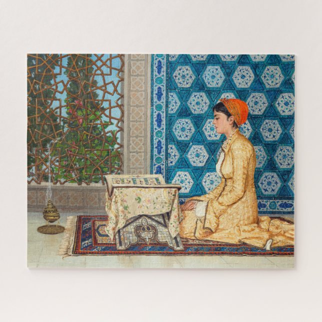 Puzzle Joven leyendo | Osman Hamdi Bey | (Horizontal)