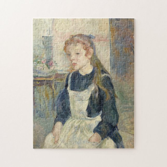 Puzzle Joven muchacha con delantal | Berthe Morisot (Vertical)