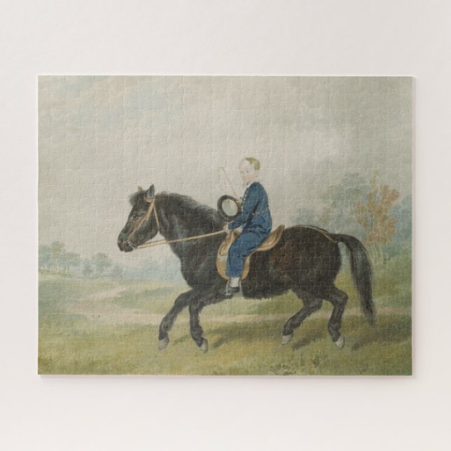 Puzzle Joven muchacho montando un pony (por Penry William (Horizontal)