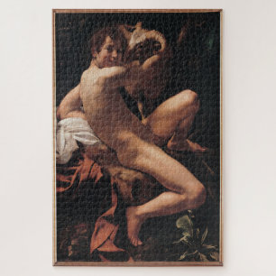 Puzzle Joven San Juan Bautista con Ram - Caravaggio
