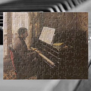 Puzzle Joven tocando el piano de Gustave Caillebotte